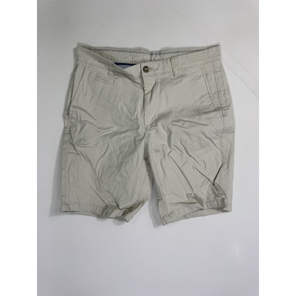 Johnnie-O Shorts Men's 33x9 Stone Neal Stretch Twill Cotton Preppy Chino Resort